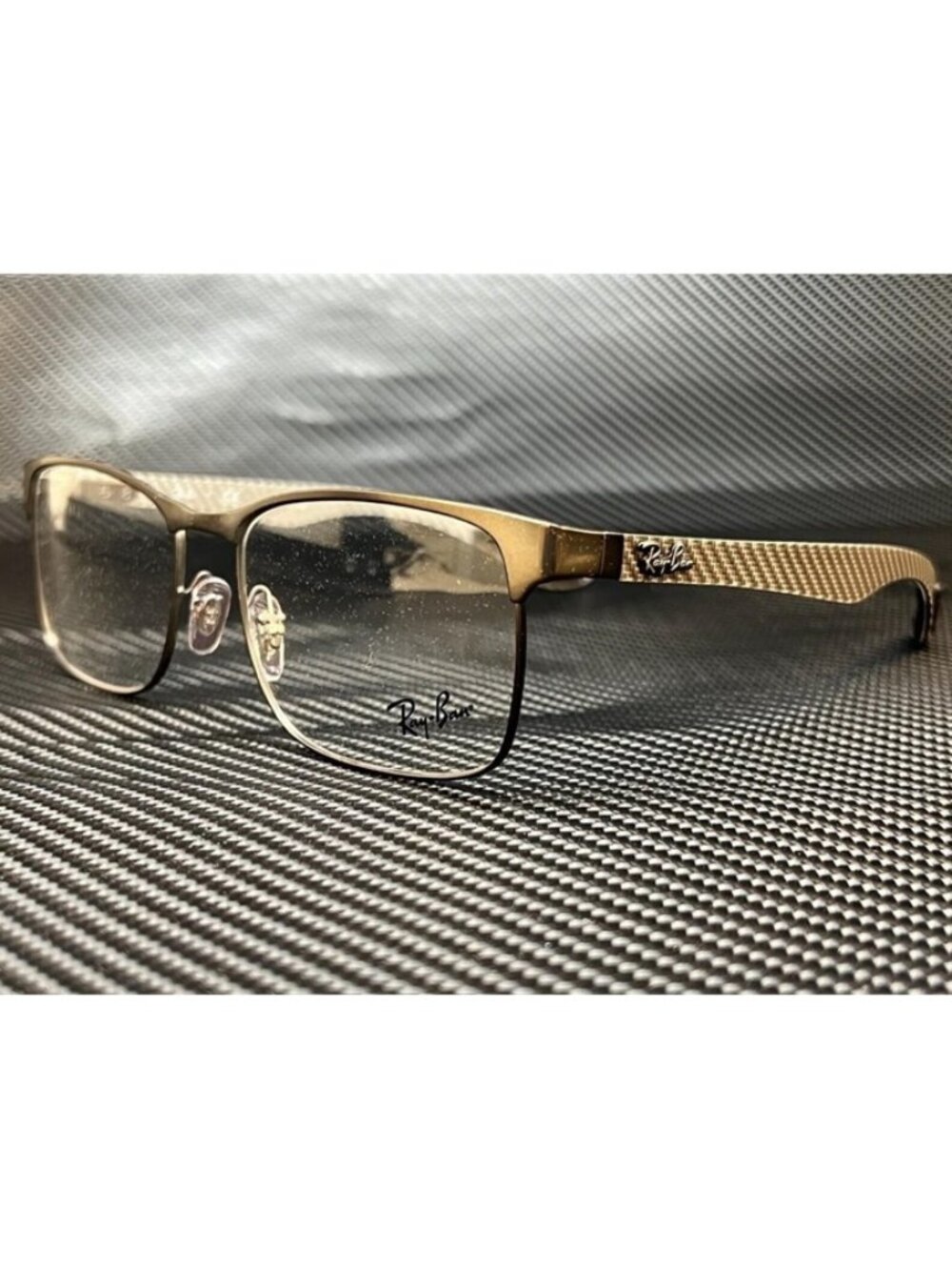 New Ray-Ban Men  Matte Gunmetal Eyeglasses  55- 17- 145